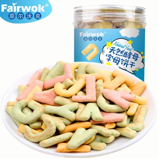 菲尔沃克天然酵母字母饼干
