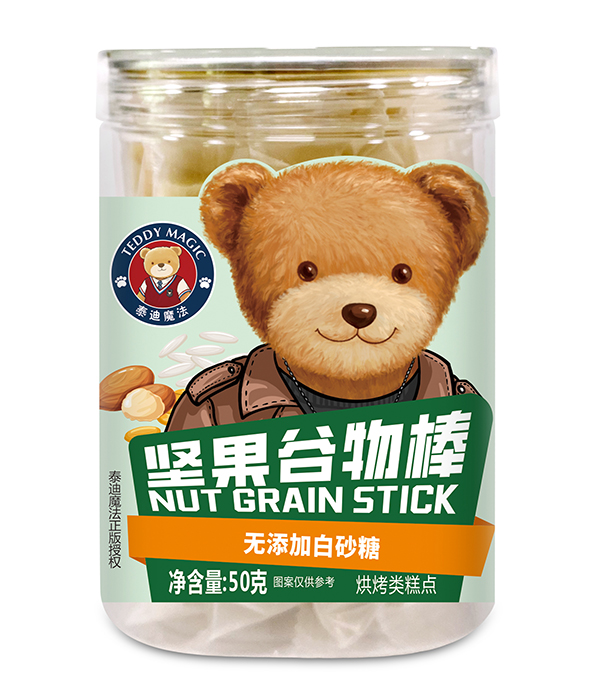  泰迪魔法堅(jiān)果谷物棒