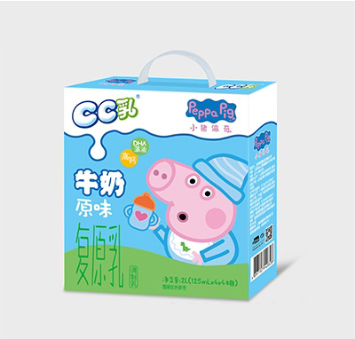  小猪佩奇CC乳复原乳调制乳125ml×16