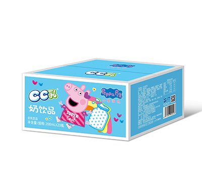  小猪佩奇CC乳奶饮品含乳饮料招商200ml×20