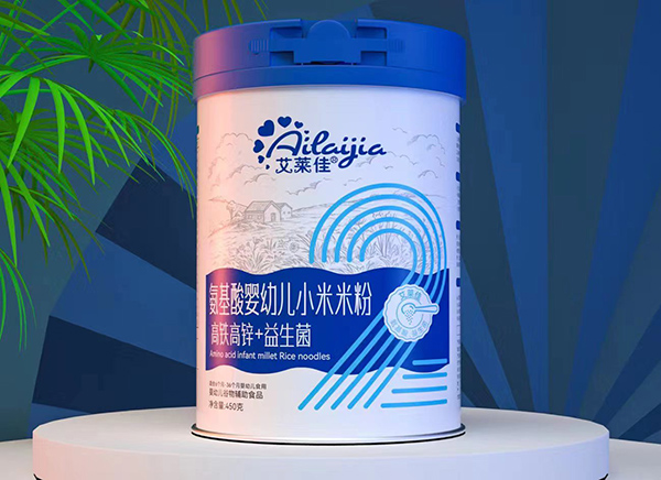  艾萊佳氨基酸嬰幼兒小米米粉 高鐵高鋅+益生菌
