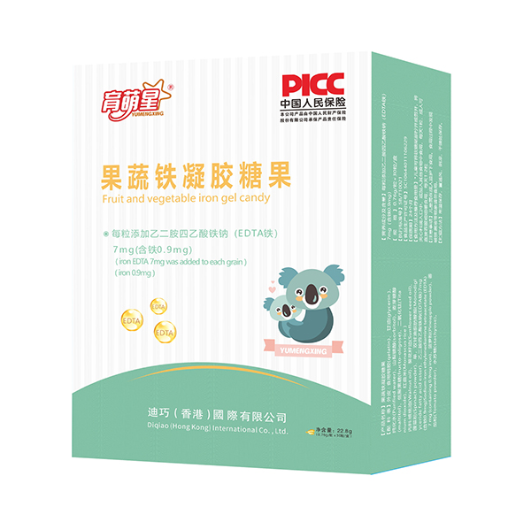   育萌星果蔬鐵凝膠糖果 豎版