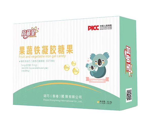   育萌星果蔬鐵凝膠糖果