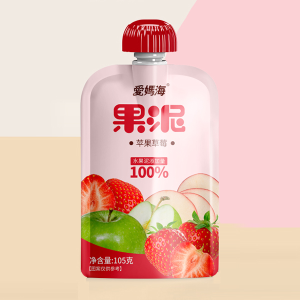  愛(ài)媽海果泥 蘋(píng)果草莓