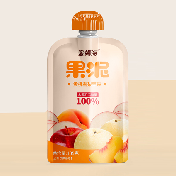 愛(ài)媽海果泥 黃桃雪梨蘋(píng)果
