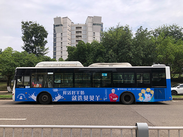 贝贝羊品牌公交车体广告强势登陆四川 再掀品牌推广攻势热潮
