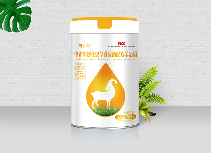     西京羊中老年蟬花蟲草乳酸菌配方羊奶粉500克
