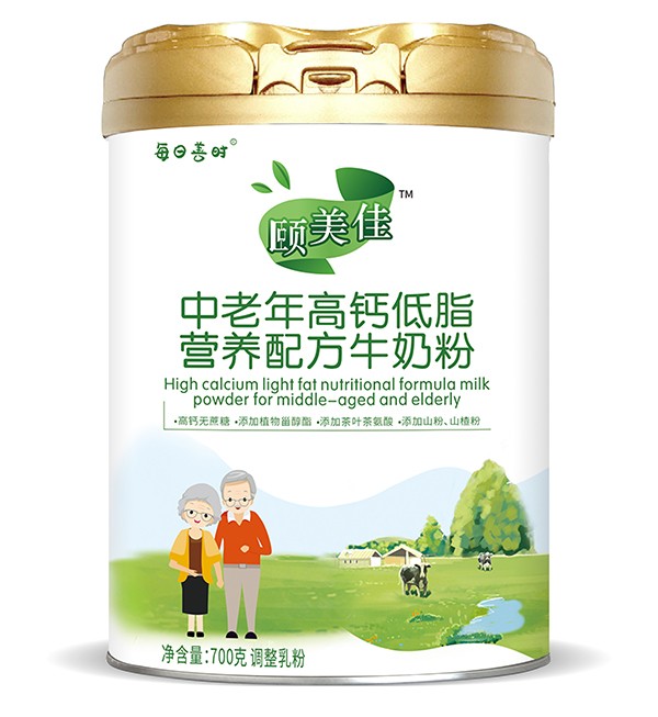  圣元每日膳時(shí)頤美佳中老年高鈣低脂營(yíng)養配方牛奶粉