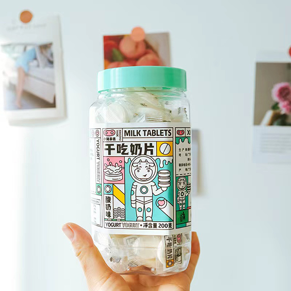  小豬泰德干吃奶片 酸奶味