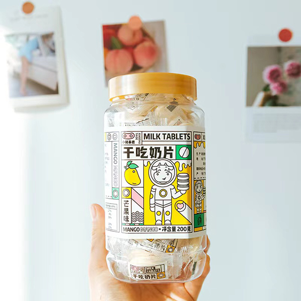 小豬泰德干吃奶片 芒果味