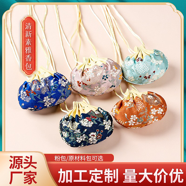 端午節香包艾草薰衣草大花香囊流蘇隨身刺繡荷包汽車(chē)掛件香料袋.jpg