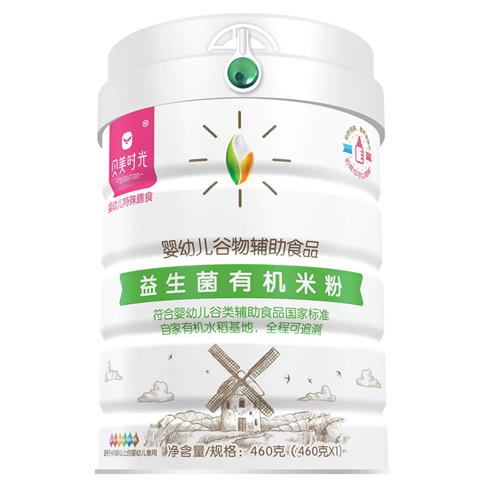  貝美時光益生菌有機(jī)米粉