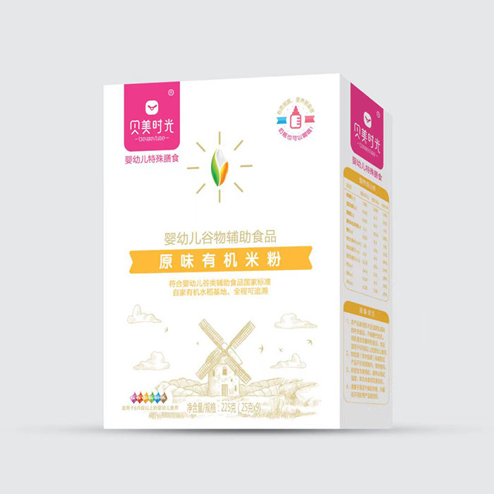  貝美時光原味有機(jī)米粉盒裝