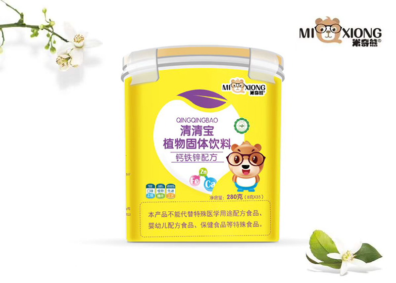 米奇熊清清寶植物固體飲料 鈣鐵鋅配方
