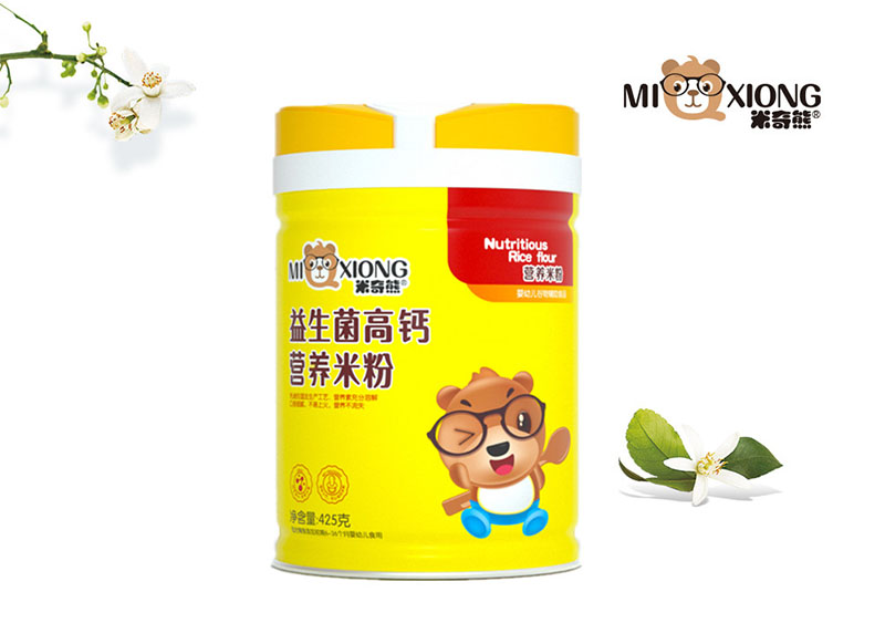  米奇熊益生菌高钙营养米粉