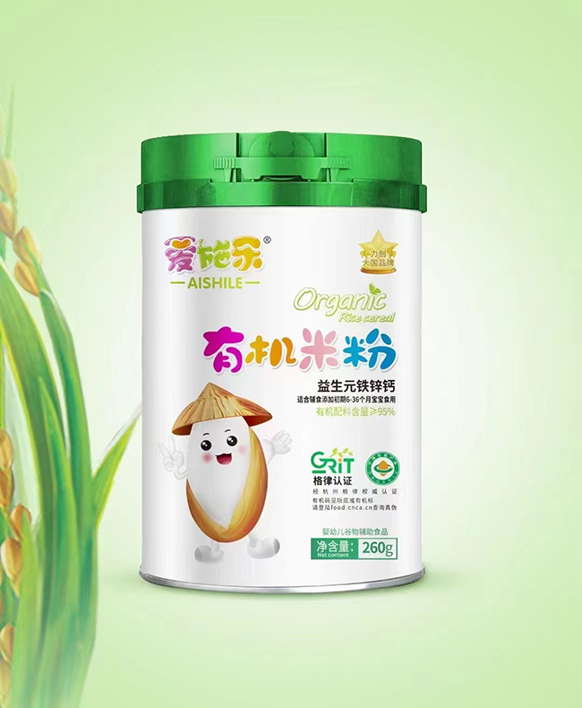  愛施樂有機(jī)米粉 益生元鐵鋅鈣