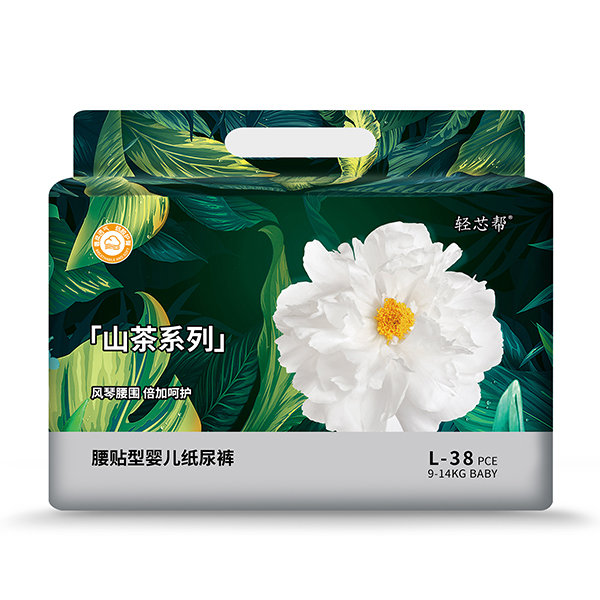  輕芯幫山茶系列腰貼型嬰兒紙尿褲L38
