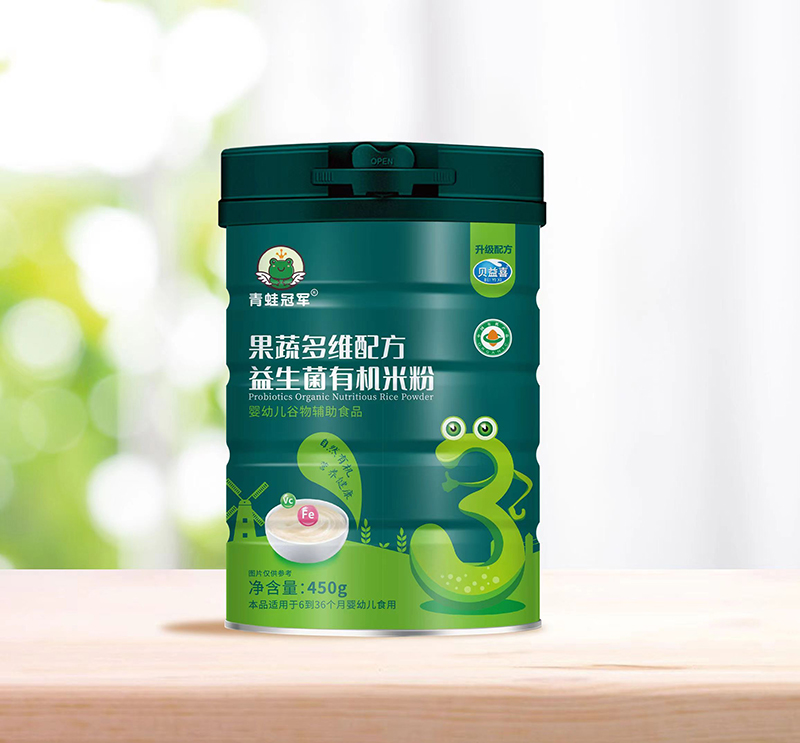  青蛙冠軍果蔬多維配方益生菌有機米粉