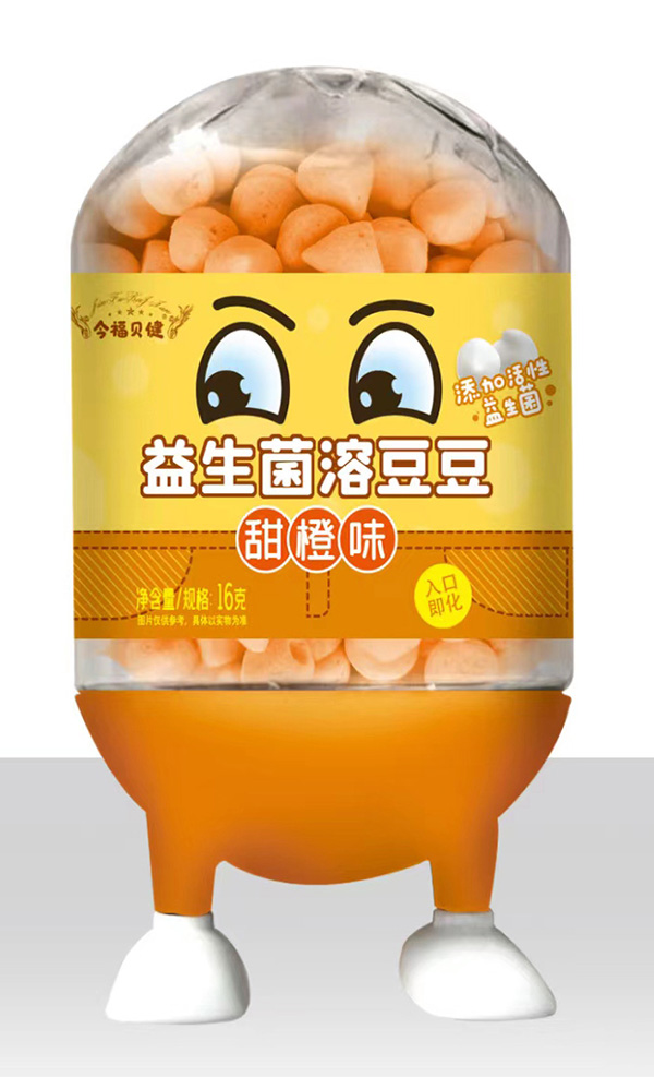  今福貝健卡通益生菌溶豆豆-甜橙味