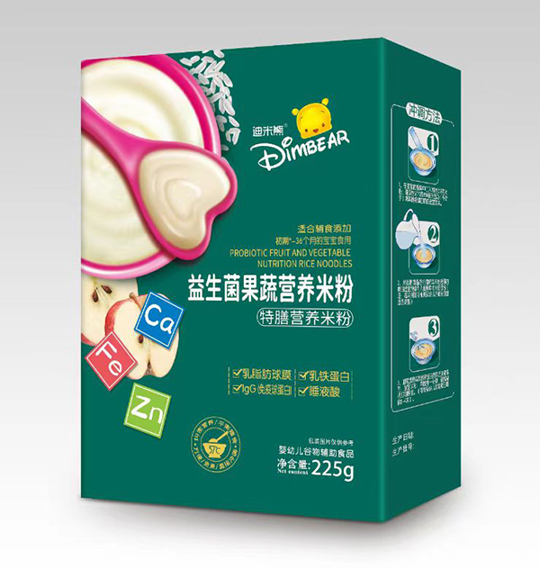  迪米熊益生菌果蔬特膳營(yíng)養(yǎng)米粉盒裝