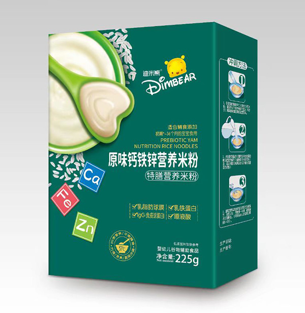  迪米熊原味鈣鐵鋅特膳營(yíng)養(yǎng)米粉盒裝