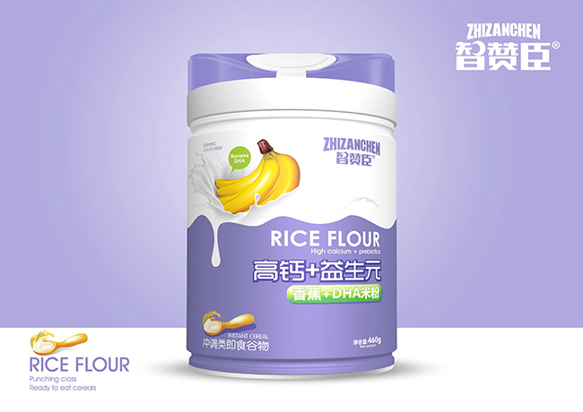 智贊臣高鈣+益生元米粉（香蕉+DHA）
