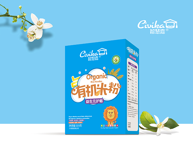  智慧嘉有機(jī)米粉盒裝 益生元護(hù)暢