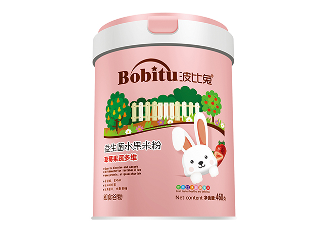波比兔益生菌水果米粉 草莓果蔬多维