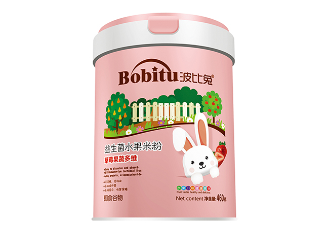 波比兔益生菌水果米粉 草莓果蔬多維