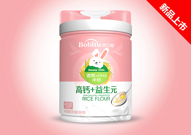 波比兔高鈣+益生元（香蕉+DHA）米粉