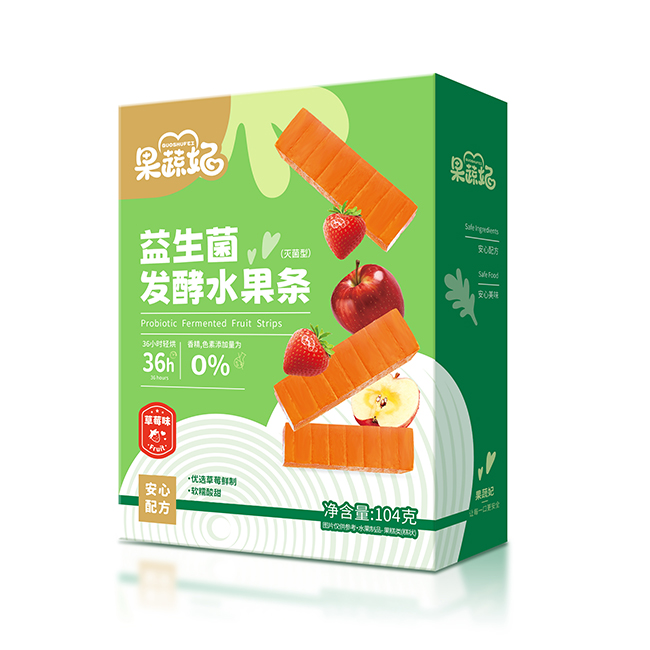 果蔬妃益生菌發(fā)酵水果條 草莓味