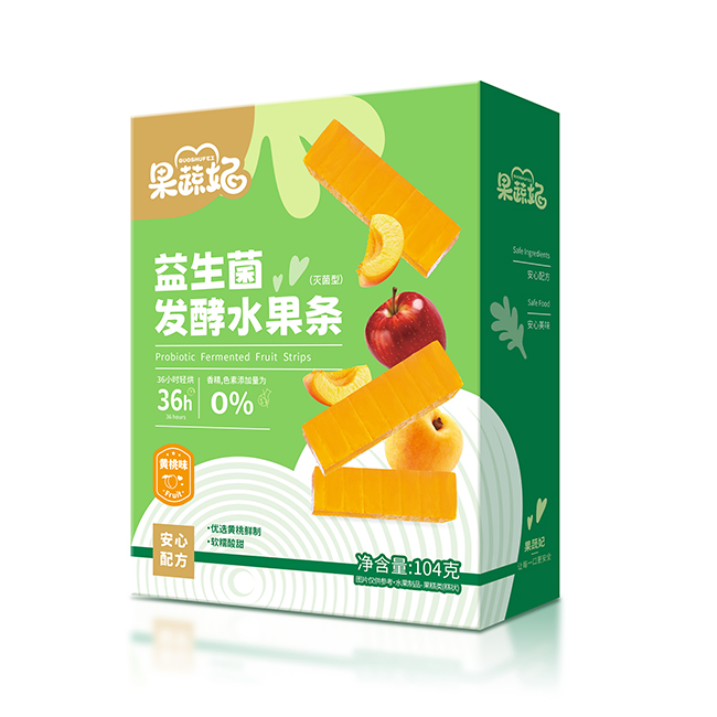  果蔬妃益生菌發(fā)酵水果條 黃桃味