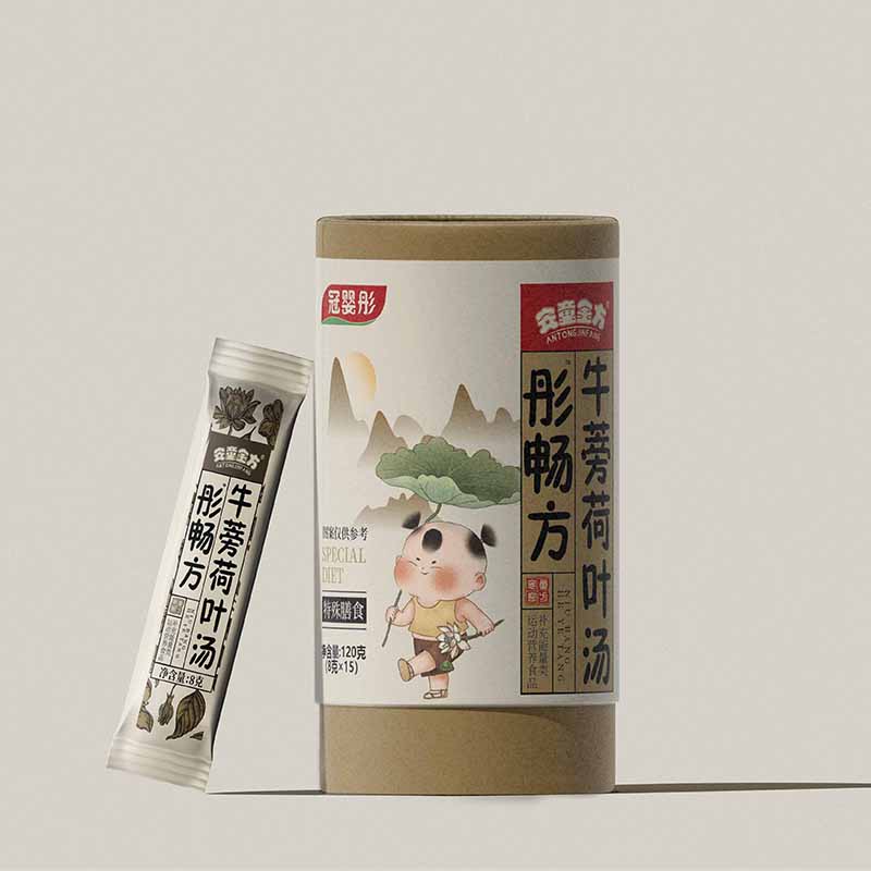  安童金方彤暢方牛蒡荷葉湯
