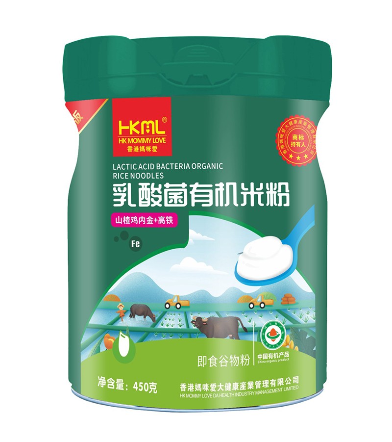  香港媽咪愛乳酸菌有機米粉 山楂雞內(nèi)金+高鐵