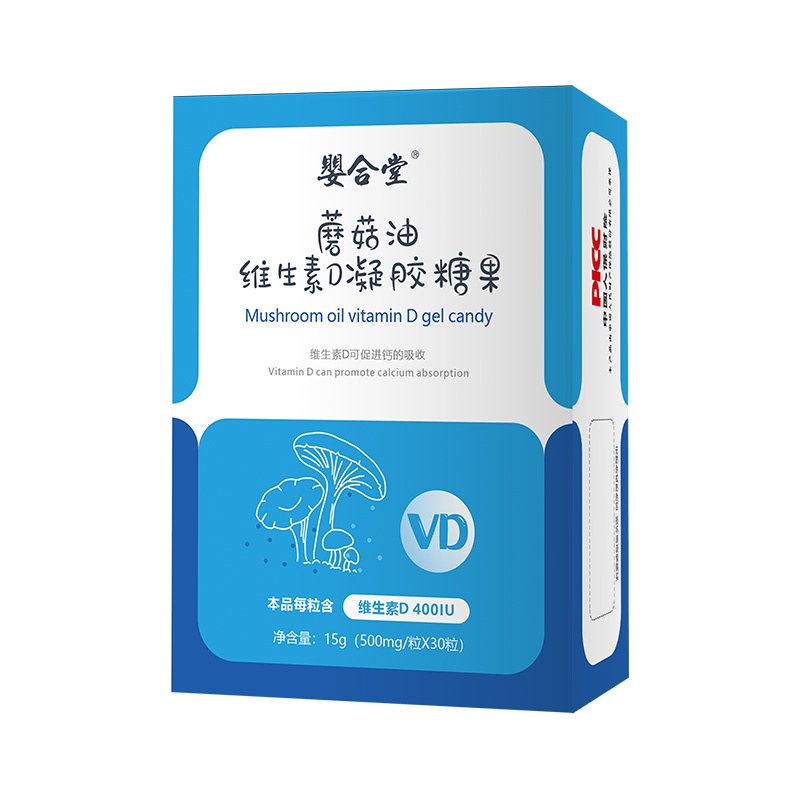  嬰合堂蘑菇油維生素D凝膠糖果