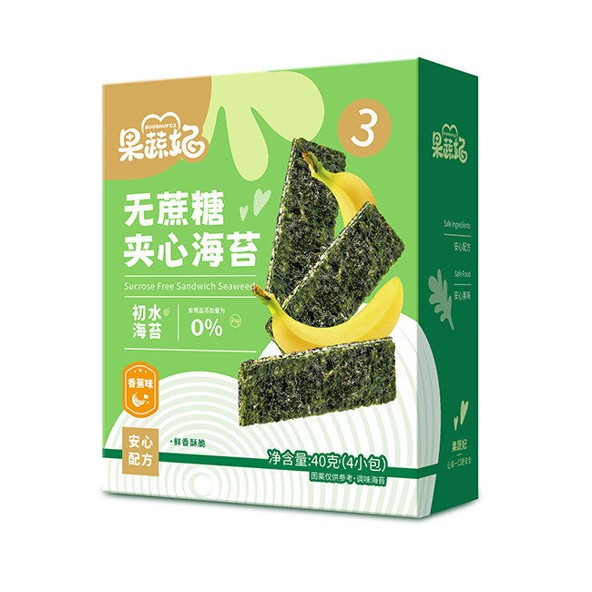  果蔬妃無蔗糖夾心海苔 香蕉味