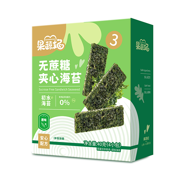  果蔬妃無蔗糖夾心海苔 原味