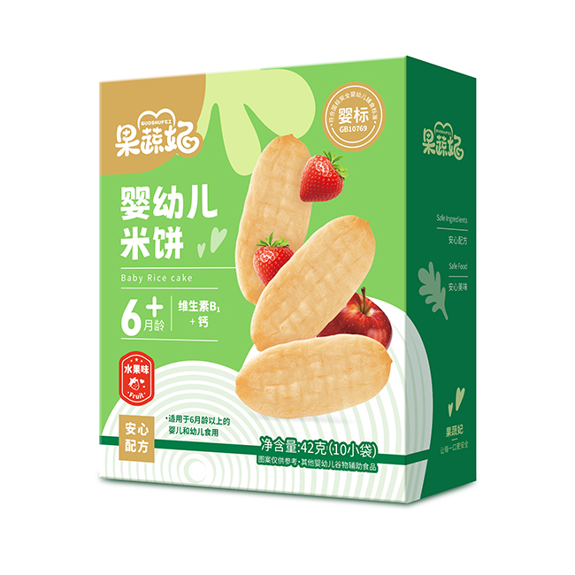 果蔬妃嬰幼兒米餅 水果味