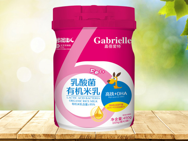  嘉蓓愛(ài)特恩溢佳兒乳酸菌有機(jī)米乳 高鐵+DHA