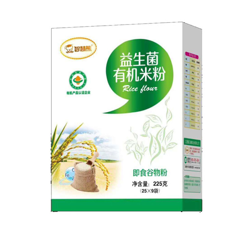  智慧熊益生菌有機米粉 盒裝