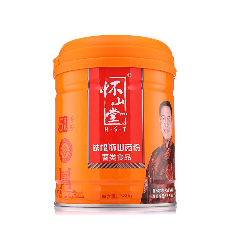 懷山堂鐵棍懷山藥粉  5年陳臻品橙罐580g.jpg