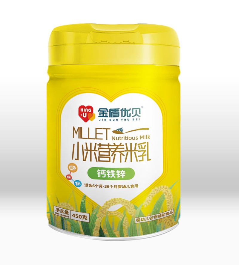 金盾優(yōu)貝鈣鐵鋅小米營(yíng)養米乳