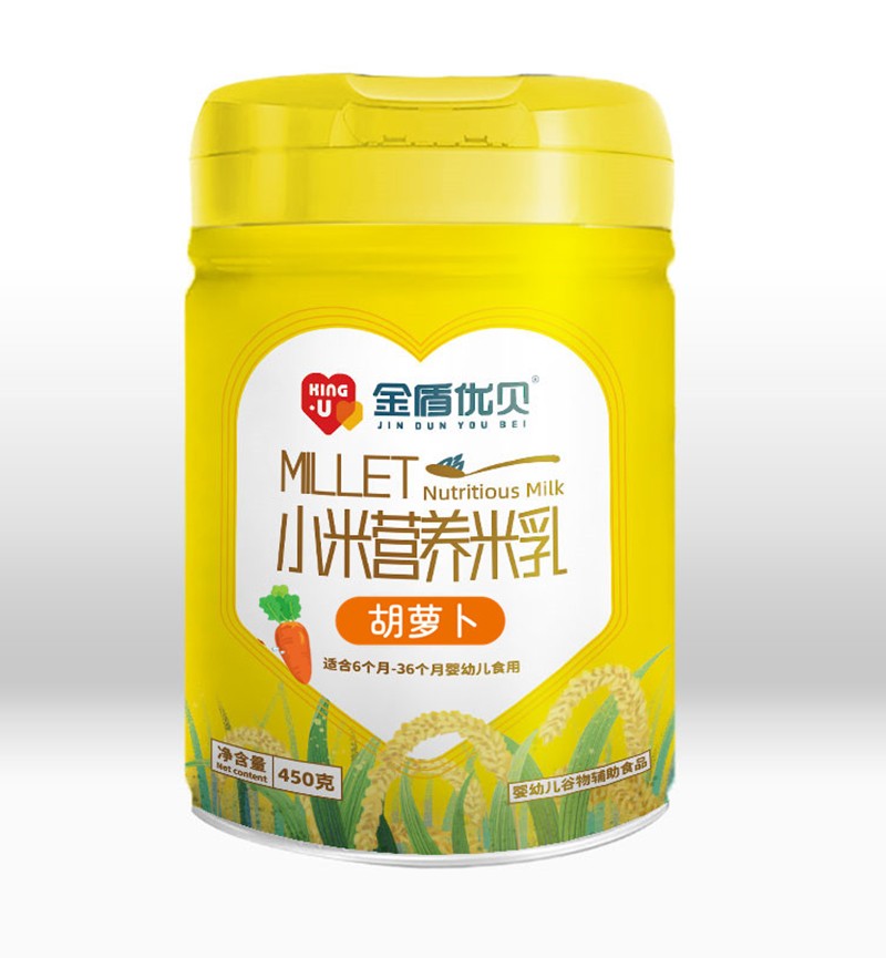  金盾優(yōu)貝胡蘿卜小米營(yíng)養米乳