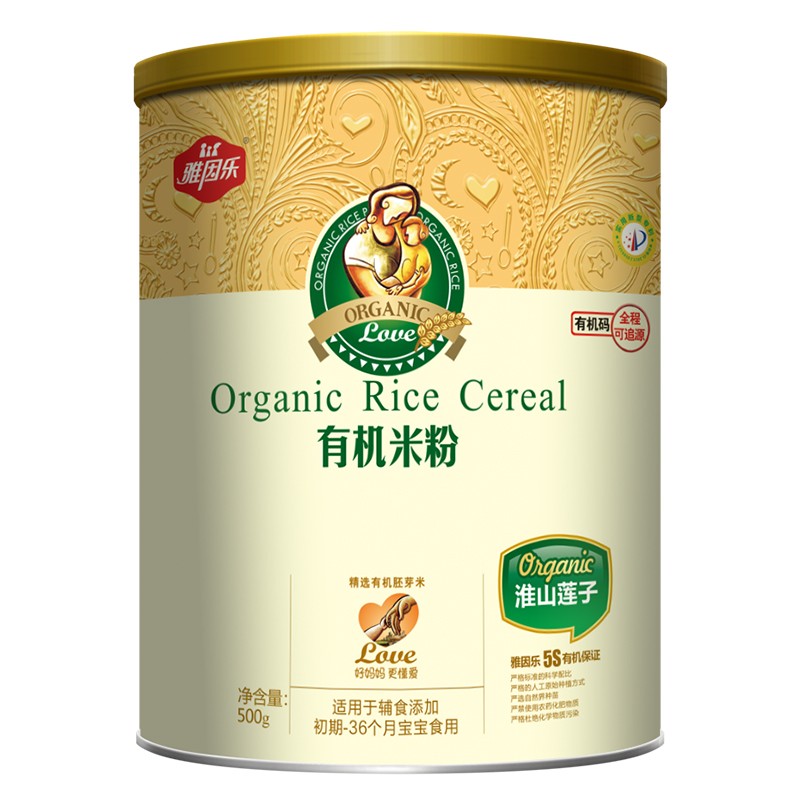   雅因樂有機米粉罐裝 淮山蓮子