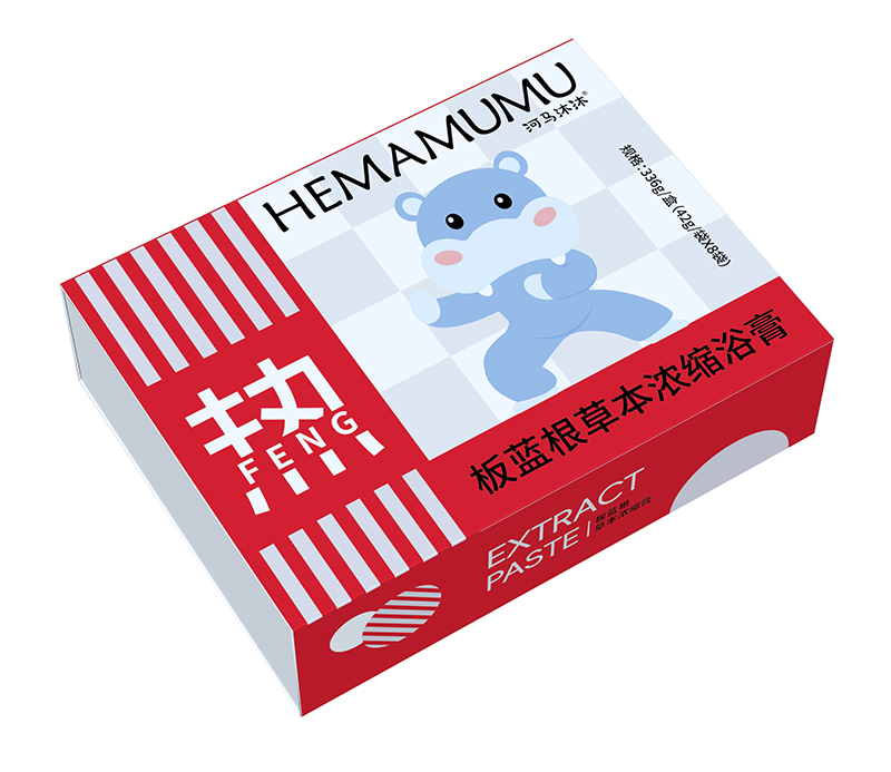   河馬沐沐板藍(lán)根草本濃縮浴膏