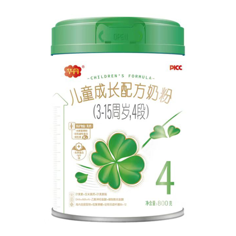  華丹兒童成長配方奶粉4段800克