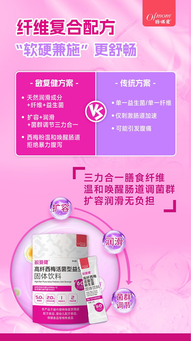  媽咪愛敏復(fù)健高纖西梅活菌型益生菌5