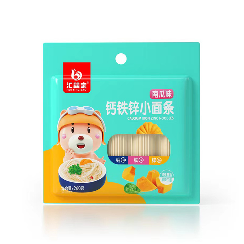  匯嬰寶鈣鐵鋅小面條袋裝-南瓜味