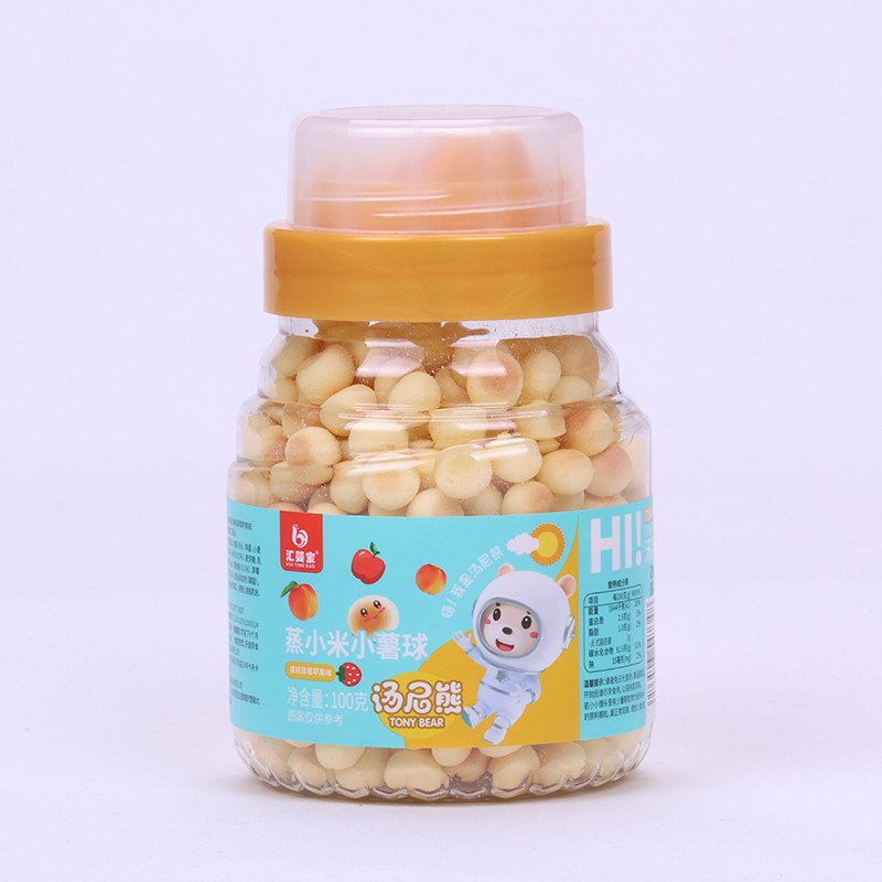  匯嬰寶蒸小米小薯球-黃桃草莓蘋果味