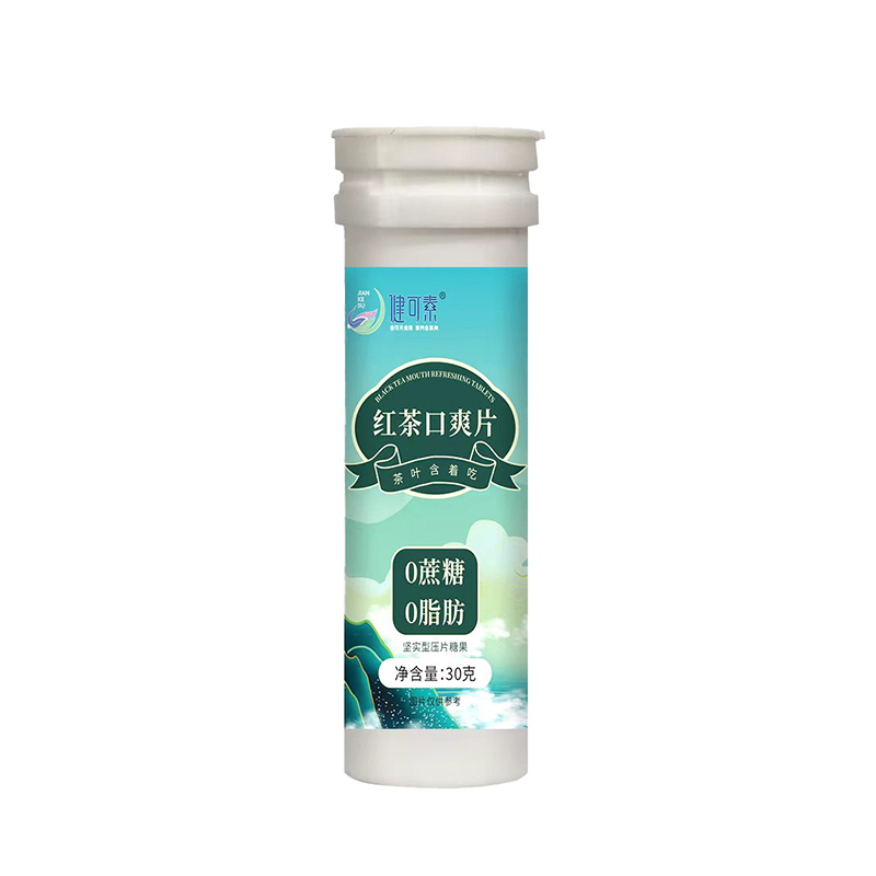 健可素紅茶口爽片-瓶